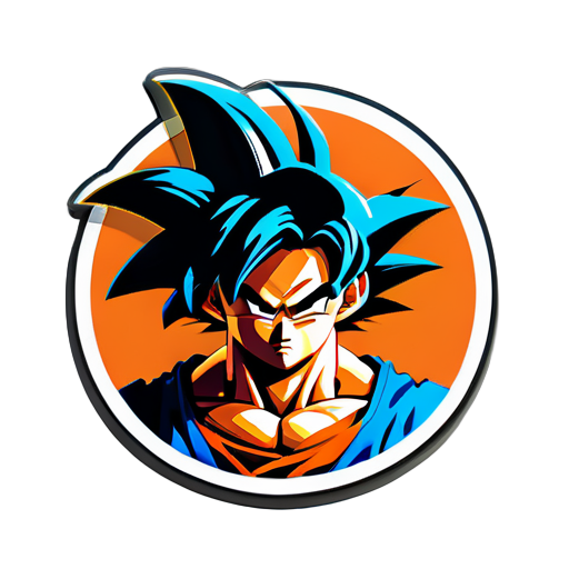 Drachenball Goku echt sticker