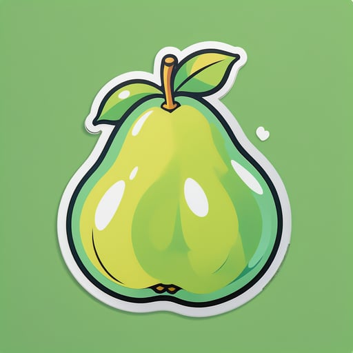 Poire fraîche. sticker