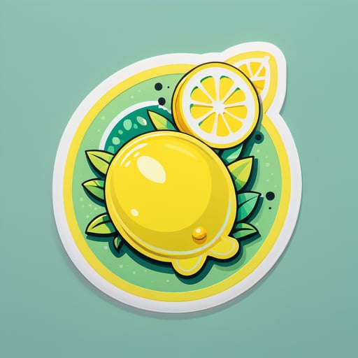 Limão Zesty sticker