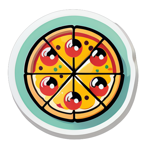 Pizza sticker