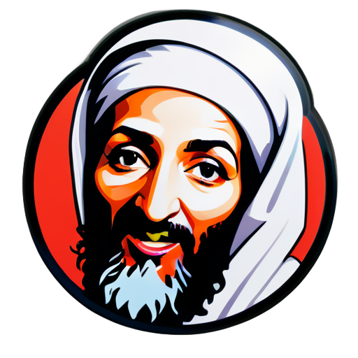 Osama bin laden weiblich sticker