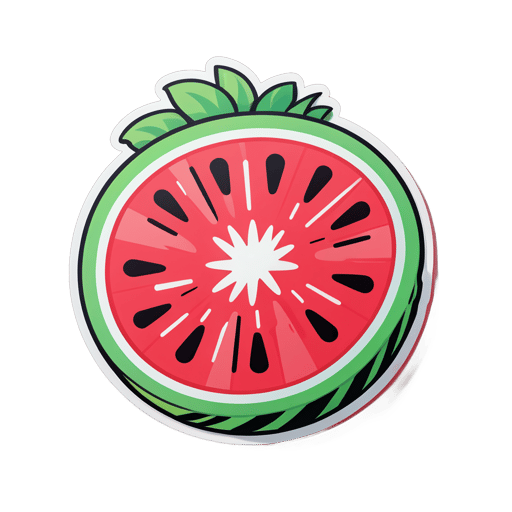 Frische Wassermelone sticker