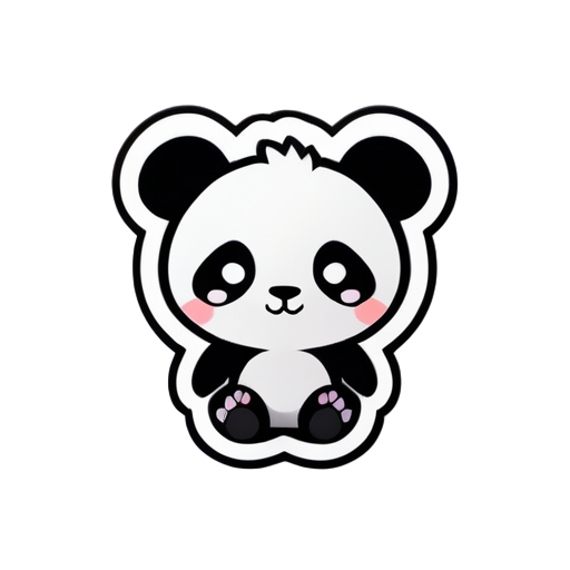 cute panda sticker