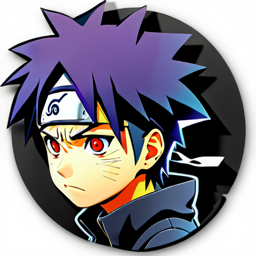 Hình ảnh buồn của Naruto sticker