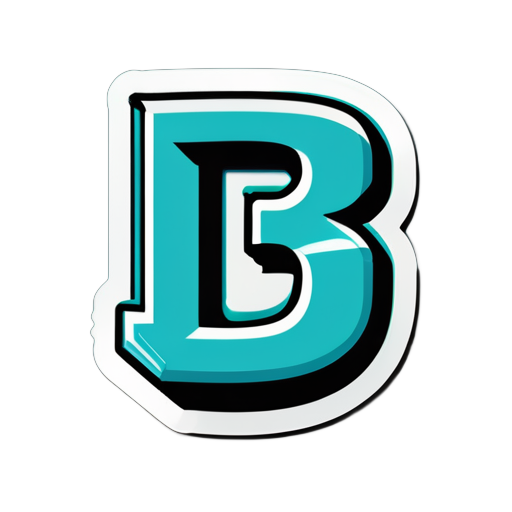 create a logo named "TS" in font "Bradley Hand ITC" and color should be "Turquoise" sticker