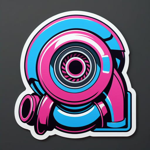 Turbocharger Grafik sticker