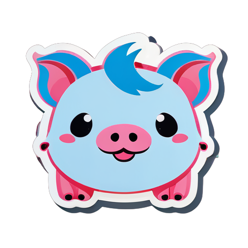 cute pig sticker