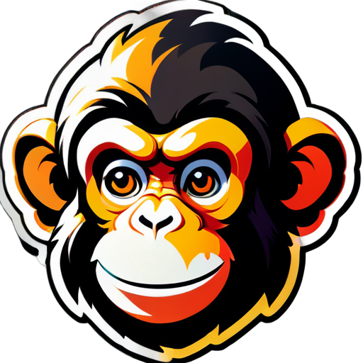 Monkey  sticker