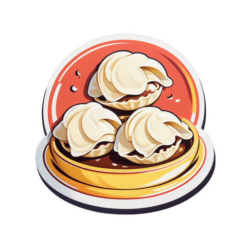 Dumplings frescos sticker