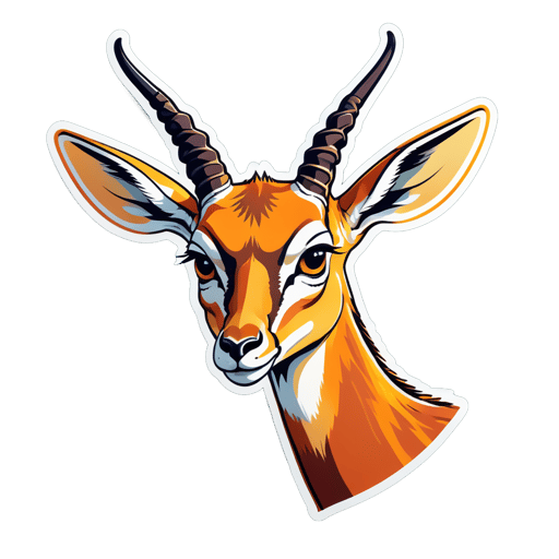 Mème de la Gazelle Déçue sticker