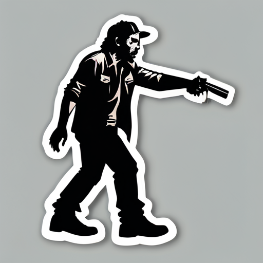 The walking dead
 sticker