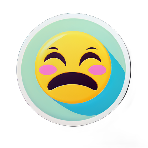 Happy but sad 
 sticker