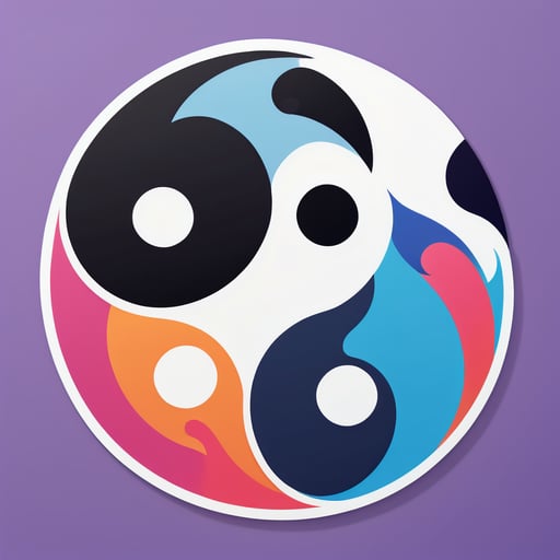 Tóm tắt Yin và Yang sticker