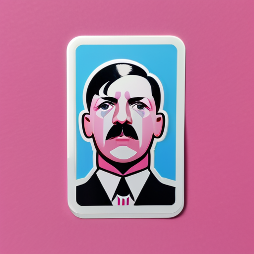 Hitler transgenre sticker