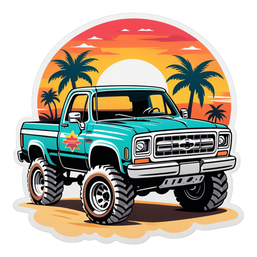 Camioneta Baja sticker