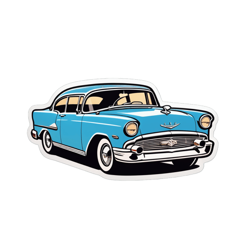 Klassisches Auto Umriss sticker