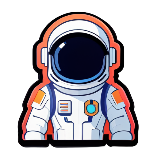 Avatar de astronauta al estilo de Nintendo, 2D sticker