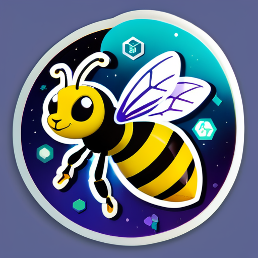 abejas de química de Achyuth sticker