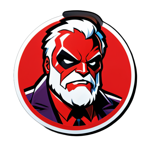 Autocollant de personnage Marvel prédateur marxiste sticker