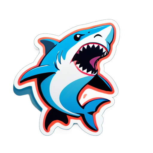 Requin dansant sticker