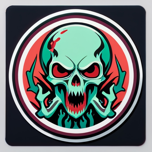 sous terre gore sticker