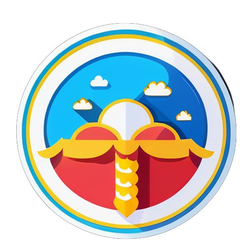 Create a sticker for Feichuang CRM, a SaaS product similar to Salesforce. The sticker should include the text 'Feichuang CRM'. sticker