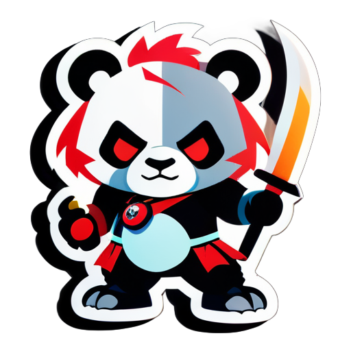 Guerreiro Panda sticker