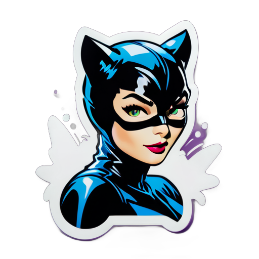 catwoman en el mundo real sticker