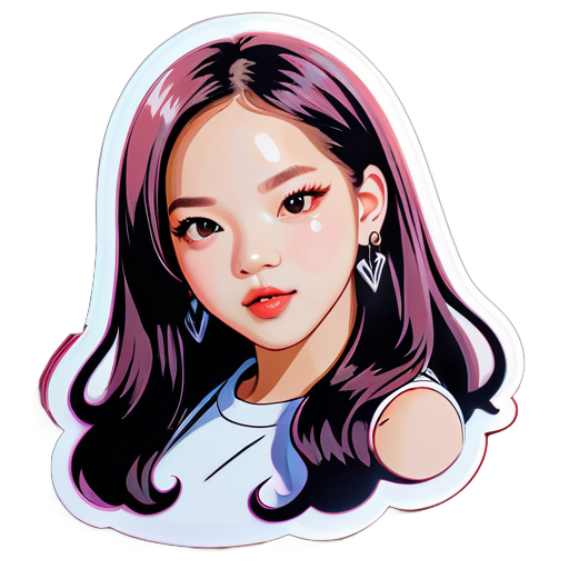 一个 Blackpink 的贴纸 sticker