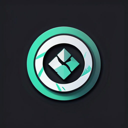 logotipo da iotex achatado sticker