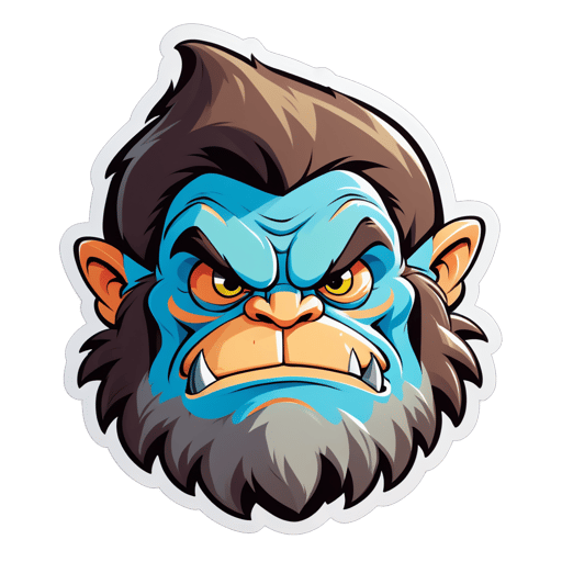 Grumpy Rock Troll sticker