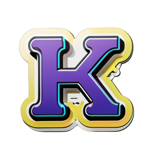 the most beautiful K that you can imagine
 sticker