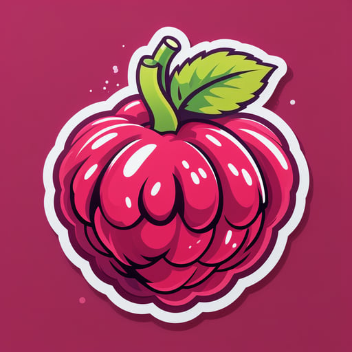 コンテンツ Raspberry sticker