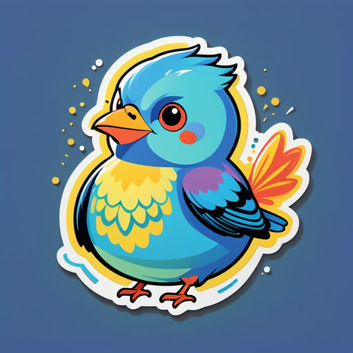 Pájaro cantor sticker