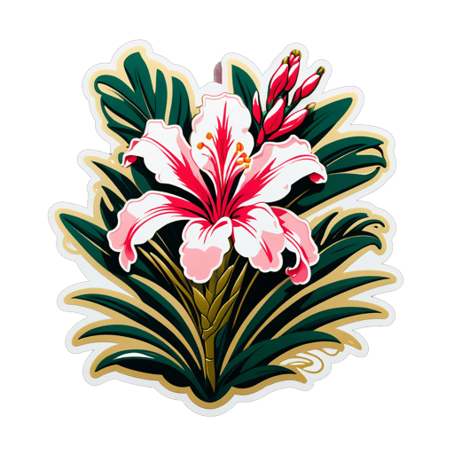 Khu vườn Oleander xa hoa sticker