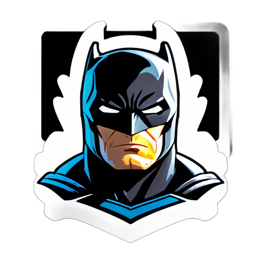 hacer una pegatina real de batman vs superman sticker