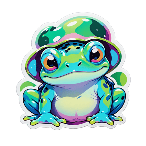 Bulky Opal Frogs sticker