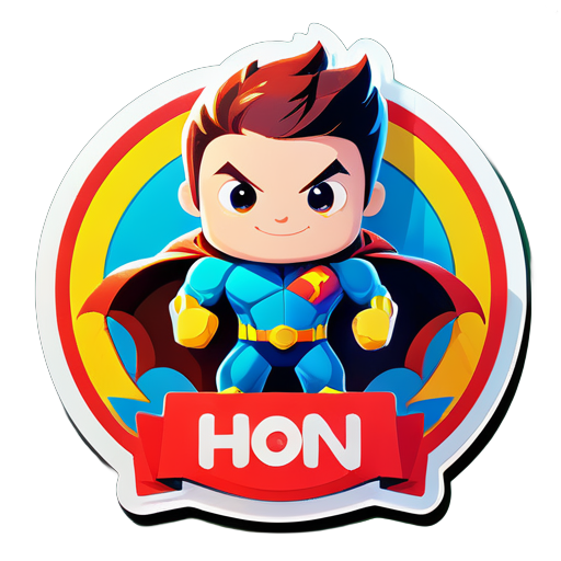 my name is hero sticker