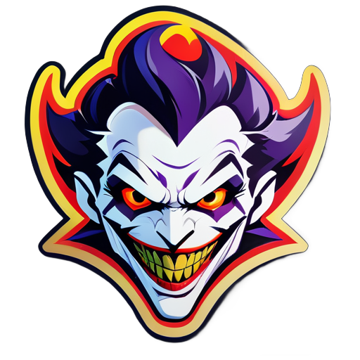 freefire gaming logo like Joker 
 sticker