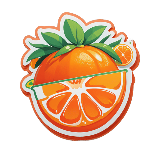 Mandarina Vibrante sticker