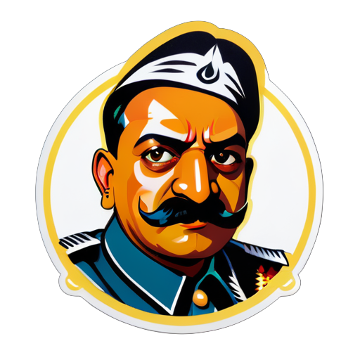 adolf hitler indiano sticker