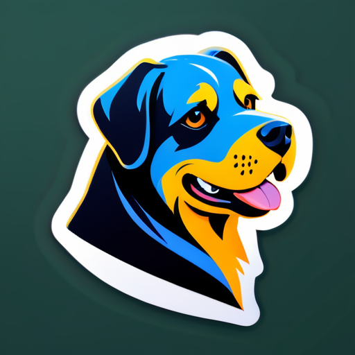 un chien sticker