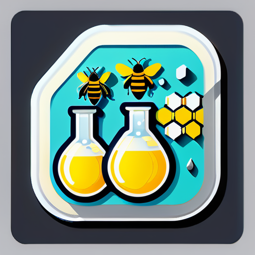 chemistry bees
 sticker