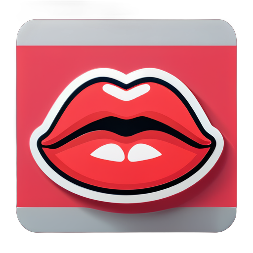 Lippen Emoji sticker