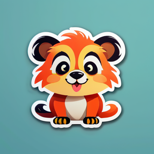 A funny animal sticker