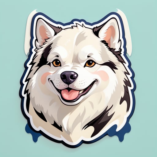 Vaches Crème Husky sticker