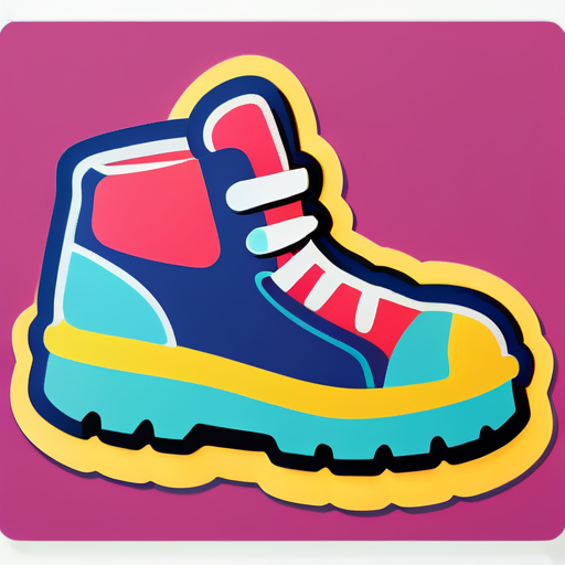 une chaussure sticker