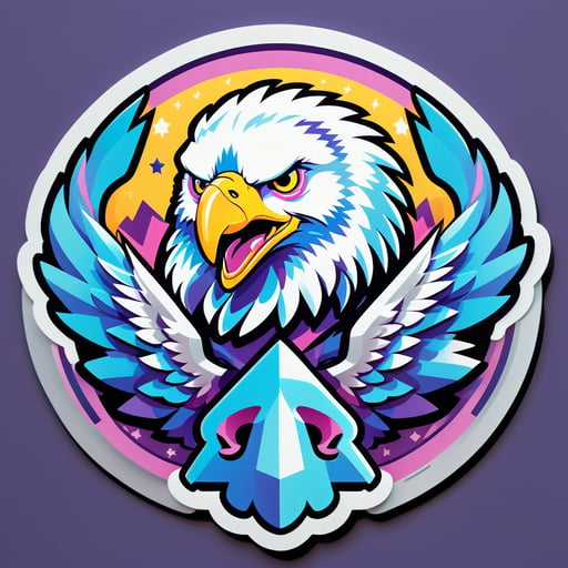 Aigles de quartz corpulents sticker