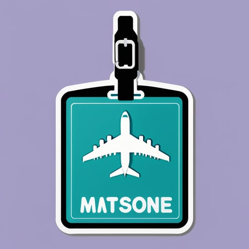 Luggage Tags: Customized luggage stickers for easy identification and to prevent mix-ups. sticker