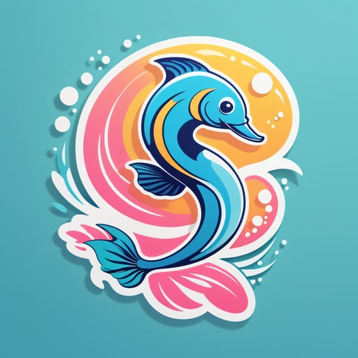 Anmutige Fischschwimmer sticker